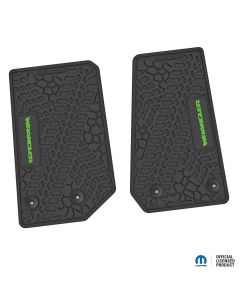 14-18 Jeep JK 2 Dr Front -Tire Tread/Scorched Earth Scene w/ Wrangler Insert - Black w/ Lime Insert