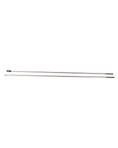 Kentrol 30522 Polished Stainless Steel Strut Rod Kit for 87-95 Jeep Wrangler YJ