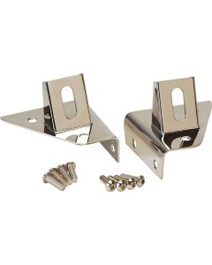 Kentrol  Stainless Steel Windshield Light Mount Brackets for 76-95 Jeep CJ-5, CJ-7, CJ-8 Scrambler & Wrangler YJ
