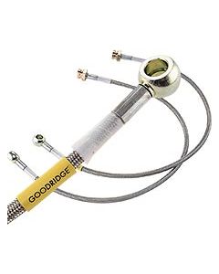 SS BRAKE HOSE FR: 67-73 CJ DRUM