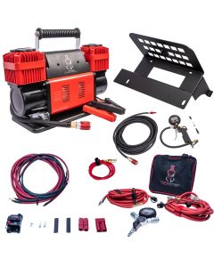 12V True Dual Portable Air Compressor Ultimate Bundle for Jeep JKU - Silver - ULT001BDK