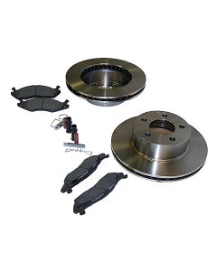Crown Automotive 3251156K Front Disc Brake Service Kit  for 87-89 Jeep Wrangler YJ and 84-89 Cherokee XJ & Comanche MJ with 4WD