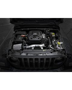aFe Power  Magnum Force Stage 2 Cold Air Intake System in Brushed for 18-20 Jeep Wrangler JL with 2.0L