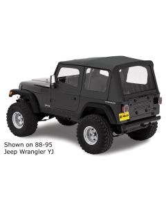 Bestop 5111901 Replace-a-top Soft Top with Upper Door Skins for 86-1/2 - 87 Jeep Wrangler YJ