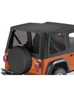 Bestop 58121-35 Tinted Window Kit in Black Denim  for 97-02 Jeep Wrangler TJ Factory Original and Replace-a-top