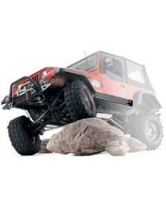 WARN ROCK SLIDER GUARDS 76-86 CJ7 BLK