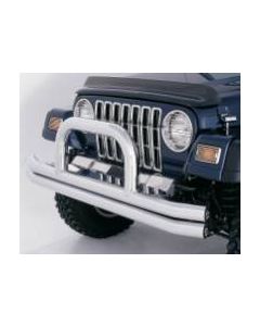 RAMPAGE FR BUMPER W/HOOP 76-06 STAINLES