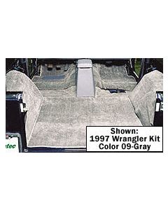 DELUXE CARPET SET GRAY 76-95 CJ7/YJ