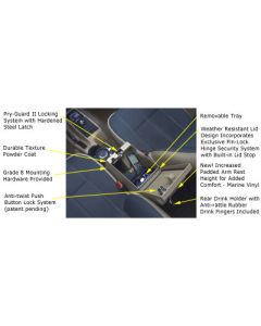 Tuffy  Rear-Half Speaker Console for 01-06 Jeep Wrangler TJ & Unlimited