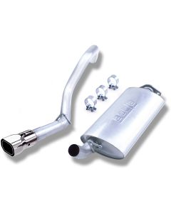 Borla 14924 T-304 Stainless Steel Cat-Back System for 00-06 Jeep Wrangler TJ with 2.5L I-4 & 4.0L I-6 Engines