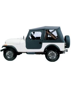 Bestop 5140801 Tigertop Soft Top in Black Vinyl for 76-86 Jeep CJ-7