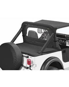 Bestop 80008-15 Sport Bar Covers in Black Denim for 87-91 Jeep Wrangler YJ