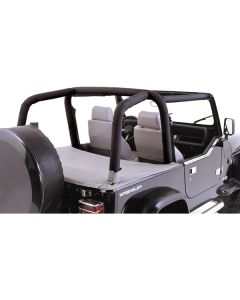 OMIX-ADA 13612.15 Roll Bar Cover Kit in Black Denim for 97-02 Jeep Wrangler TJ