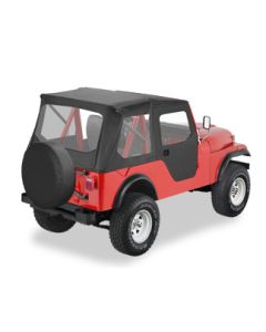 Bestop 51405-01 Tigertop Soft Top in Black Vinyl for 55-75 Jeep CJ-5 & M38A1