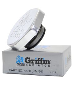 Griffin Radiator & Thermal Products KM-84 Aluminum Radiator Cap in Silver for Griffin Products Radiators