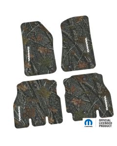 18-24 Jeep JLU 4 Dr Front and Rear -Tire Tread/Scorched Earth Scene w/ Sahara Insert - Rugged Woods w/ White insert