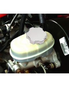 BILLET BRAKE MASTER CYL CAP-TJ-SILVER