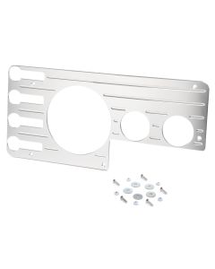 BILLET DASH COVER W/RADIO-CJ-SILVER