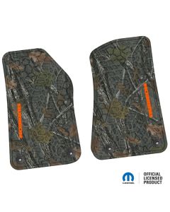 18-24 Jeep JL 2 Dr/Gladiator Front -Tire Tread/Scorched Earth Scene w/ Rubicon Insert - Rugged Woods w/ Orange insert