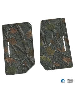 07-13 Jeep JK 2 Dr Front -Tire Tread/Scorched Earth Scene w/ Wrangler Insert - Rugged Woods w/ White insert