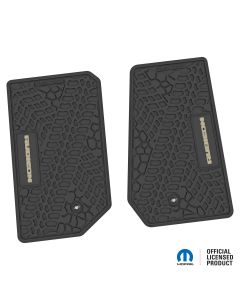 07-13 Jeep JK 2 Dr Front -Tire Tread/Scorched Earth Scene w/ Rubicon Insert - Black w/ Tan Insert