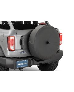 MasterTop  Spare Tire Cover in Black for 21-25 Ford Bronco