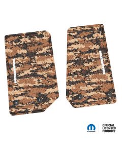 14-18 Jeep JK 2 Dr Front -Tire Tread/Scorched Earth Scene w/ Rubicon Insert - Cyberflage w/ White Insert