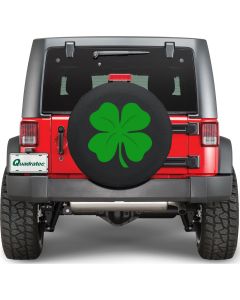 HBS TIRE COVER 4 LEAF CLOVER 34X8 BLK