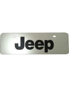 POLISHED JEEP LOGO ON EURO PLATE