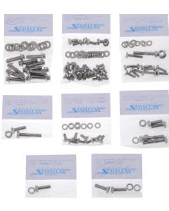 Totally Stainless 6-3581 Stainless Steel Hex Head Engine Kit for 81-90 Jeep CJ & Wrangler YJ with 258 & OEM Plastic Valve Cover