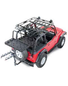 BESTOP TAILGATE RACK W/TRAY 87-06 WRANGLER (07KIT)