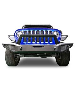Black Horse Offroad AFB-WR19 Armour Front Bumper w/ Winch Slot for 18-23 Jeep Wrangler JL & Gladiator JT