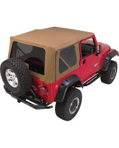 Rampage Products  Complete Soft Top Kit with Tinted Windows for 97-06 Jeep Wrangler TJ with Full Steel Doors