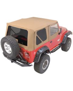 Rampage Products  Complete Soft Top Kit with Upper Doors & Tinted Windows for 97-06 Jeep Wrangler TJ