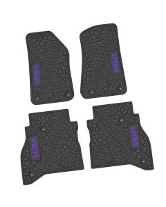 20-24 Jeep Gladiator Front and RearTire Tread/Scorched Earth Scene w/ Willys Insert - Black w/ Purple Insert