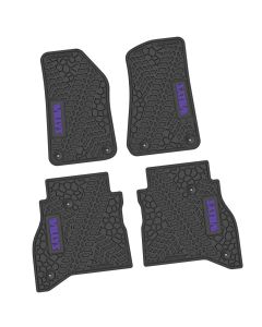 20-24 Jeep Gladiator Front and RearTire Tread/Scorched Earth Scene w/ Willys Insert - Black w/ Purple Insert
