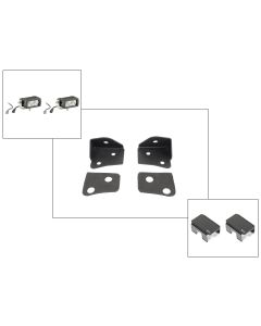 Quadratec  Ultimate Windshield Light Pod Combo for 07-18 Jeep Wrangler JK 