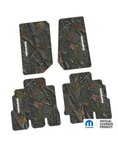 07-13 Jeep JKU 4 Dr Front and Rear -Tire Tread/Scorched Earth Scene w/ Sahara Insert - Rugged Woods w/ White insert