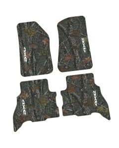 21-24 Jeep 4xe Front and RearTire Tread/Scorched Earth Scene w/ 4xe Insert - Rugged Woods w/ White insert