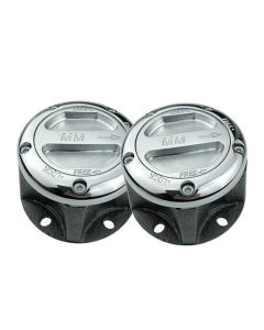 Mile Marker 470 Stainless Steel Manual Locking Hub Set for 81-86 Jeep CJ with 5 Bolts