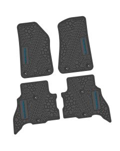 21-24 Jeep 4xe Front and RearTire Tread/Scorched Earth Scene w/ Wrangler Insert - Black w/ Dark Blue Insert