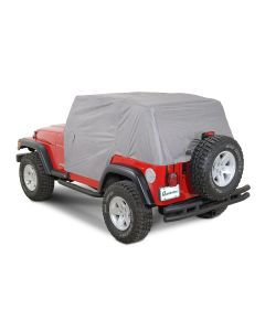 Vertically Driven Products 501161 The Full Monty Cab Cover in Gray for 92-06 Jeep Wrangler YJ & TJ