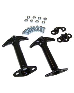 Crown Automotive 488601 Black Hood Latch Set for 42-95 Jeep CJ & Wrangler YJ