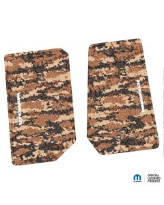 07-13 Jeep JK 2 Dr Front -Tire Tread/Scorched Earth Scene w/ Wrangler Insert - Cyberflage w/ White Insert