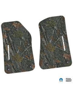 18-24 Jeep JL 2 Dr Front -Tire Tread/Scorched Earth Scene w/ Wrangler Insert - Rugged Woods w/ White insert