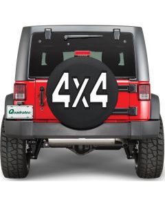 HBS TIRE COVER 4X4 33X12.5 BK