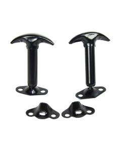 Kentrol  Stainless Steel Hood Latch Set for 42-95 Jeep CJ & Wrangler YJ