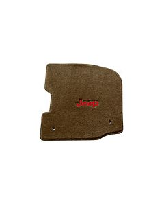 LLOYD MATS 87-95 YJ TAUPE W/RED LOGO
