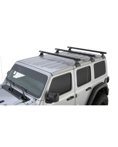 Rhino-Rack  3-Bar Backbone Roof Rack with Quick Mount Legs for 18-19 Jeep Wrangler Unlimited JL 4-Door w/ Hardtop