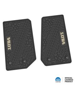 14-18 Jeep JK 2 Dr Front -Tire Tread/Scorched Earth Scene w/ Willys Insert - Black w/ Tan Insert